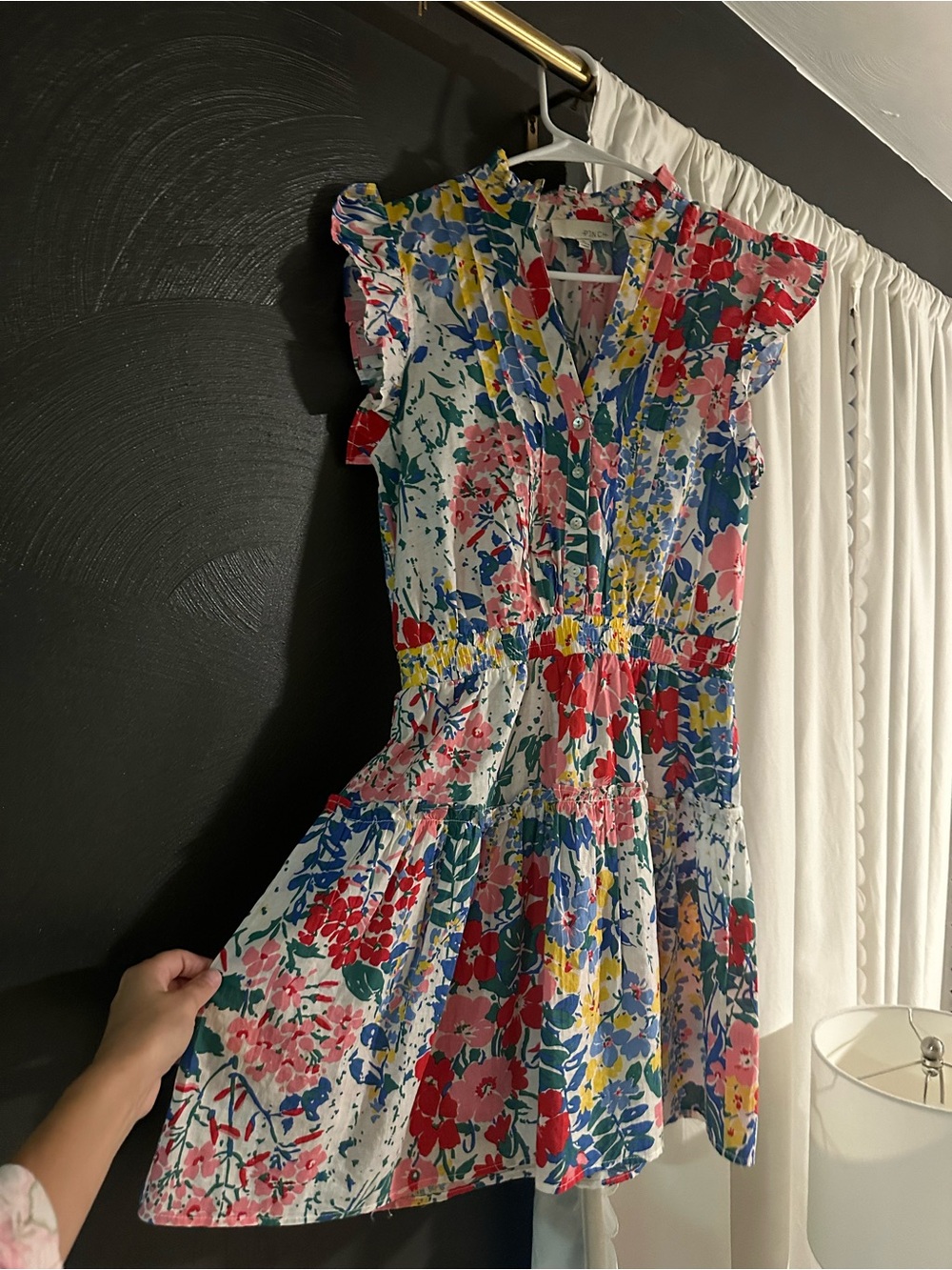 Pinch Floral Button-Front Dress in Multicolor Print
